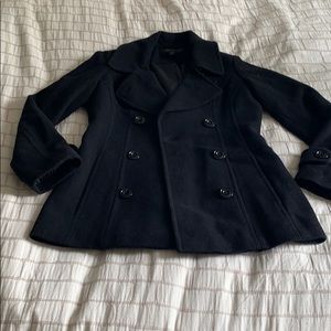 Women’s double breasted wool pea coat